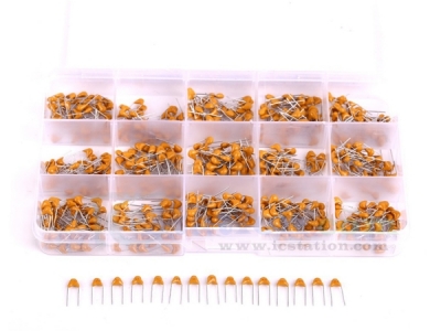 15 Values 10PF 50V-100NF Monolithic Capacitors 600pcs Component Kits