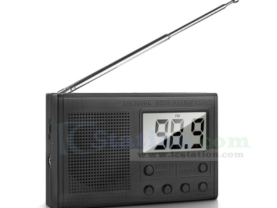 DIY Kit FM Radio Module, DC 3V Adjustable Frequency FM Digital Radio, LCD Display Wireless Receiver with 0.5W 8ohm Speaker