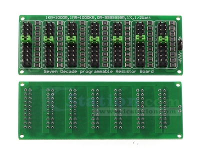 1R-999999R Programmable Resistance Board Seven Section 1R Precision Green Board