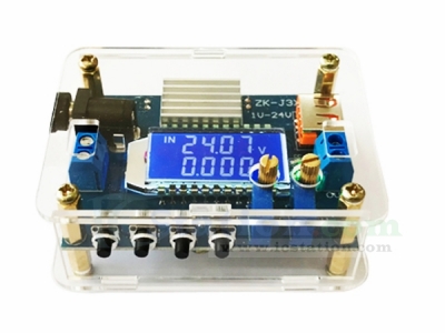 DC Step-down Module DC 5V-27V to DC 1V-24V Voltage Converter Buck Power Supply Module CVCC with LCD Display