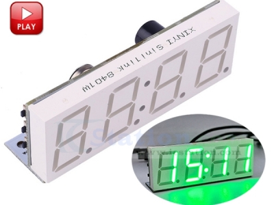 DC 5V WIFI Electronic Clock Wireless APP Control 4 Digit Clock Alarm 12/24H