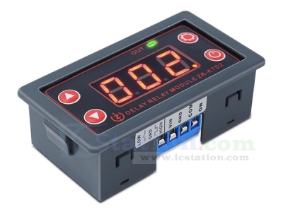 DC 5V-30V Time Delay Switch,12V 24V10A Programmable Relay Switch Module, LED Display Digital Time Cycle 0.1s-999mins ON-Off Control