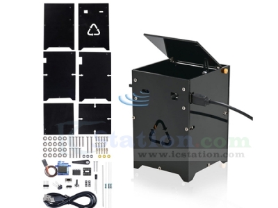 DIY Trash Can Simulation Soldering Practice Kit Infrared Intelligent Garbage Bin Control System Electronics Project