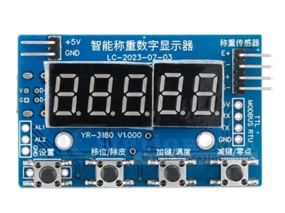 Intelligent Weighing Digital Display Module, TTL MODBUS-RTU Display Controller for Digital Electronic Scale 24Bit ADC Signal Transmitter