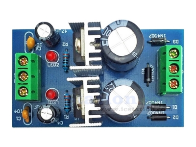 Positive And Negative DC Regulated Power Supply DIY Electronic Kit, 3 Terminal Regulated 9V Dual Power Module Assembly Kits