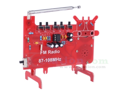 DIY Kit RDA5807 FM Radio, Dual Channel 87-108MHz Radio Receiver Kits with 0.5W Speaker for Electronic Soldering Practice and Learning