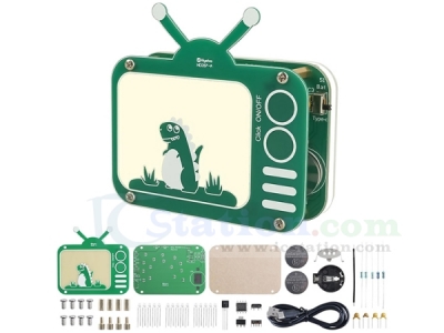 DIY Retro TV Shape Desk Lamp Soldering Kit, Touch Control & Dimmable USB LED Night Light Soldering Project, Unique Creative Gift & Learning Project