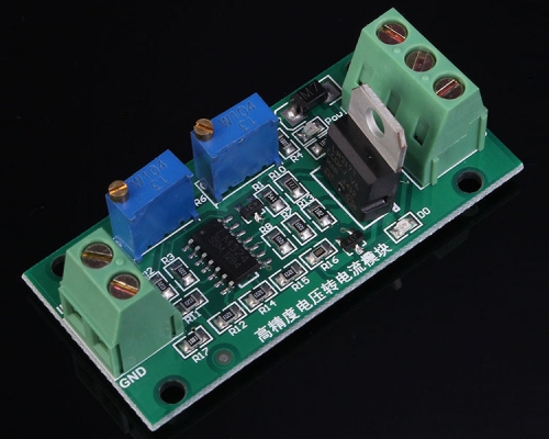 0-10V to 4-20mA Non-Isolated Voltage to Current Module Linear Output with Indicator Light