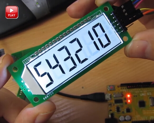 Segment LCD Module 6 Bit 8 Segment 3 Wires SPI HT1621 Controller Character LCD for Arduino