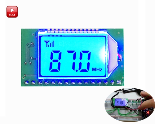 Wireless Audio Receiver Serial Port Module 3-5V 40mA For FM Frequency Modulation Radio