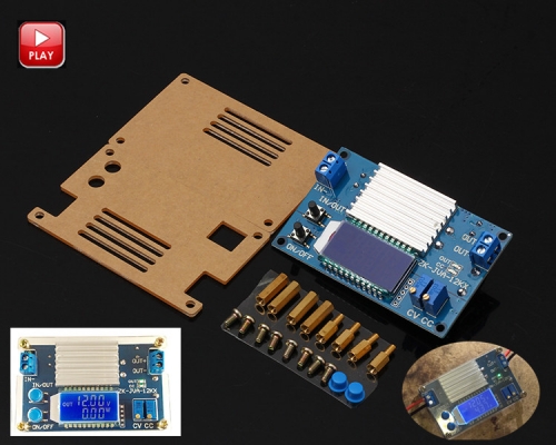 DC-DC 12A Step Down Power Supply Module LCD Display Constant Voltage Constant Current Adjustable Buck Converter CVCC Adapter