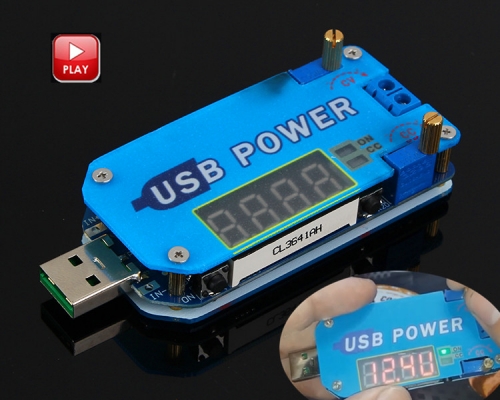 DC-DC 15W Adjustable USB Step Up Down Power Supply Module CVCC Buck Boost Voltage Converter with Shell