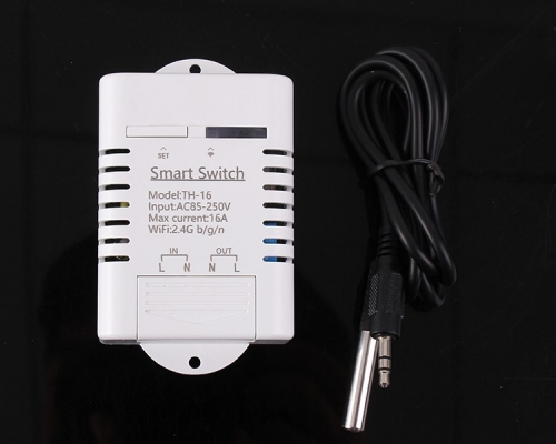 AC 85V-250V Temperature Monitor IoT 16A Wireless WIFI Intelligent Control Switch