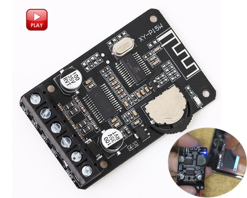 XY-P15W Stereo Bluetooth-compatible Power Amplifier Board 10W 15W 20W 12V 24V Receiver Module