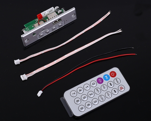 3.7V-5V White MP3 Decoder Board Bluetooth-compatible Call Module FM AUX Input Support TF Card/U-Disk Lossless