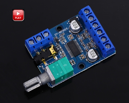 High-Power Stereo Digital Power Amplifier Board 12V 24V 30W+30W