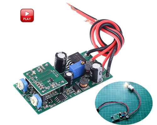 DC 36V to 12V Microwave Radar Sensor Module Human body Induction Switch Delay Time Sensing Distance Voltage Adjustable Switch Controller