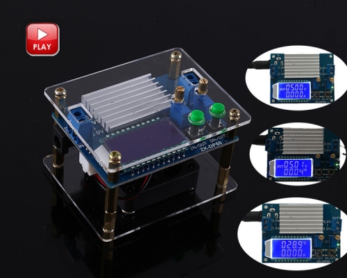60W High-Power Adjustable Buck-Boost Power Supply Module Step Up Down Converter LCD Display