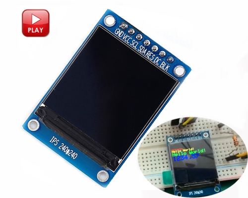 1.3 inch SPI 240x240 RGB TFT LCD Display Module ST7789 Driver 240*240 3.3V