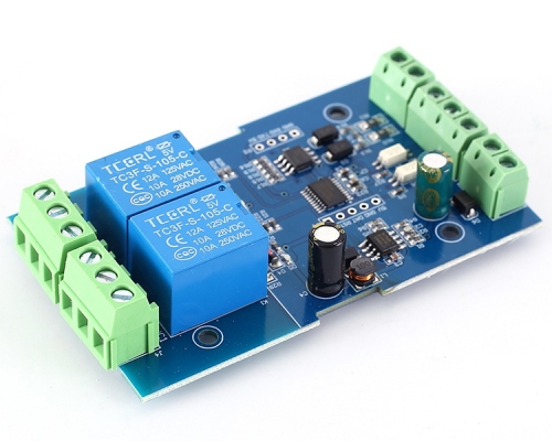 Dual Modbus Relay Module 2Bit Modbus-RTU Switch Signal Input Output RS485 TTL Controller