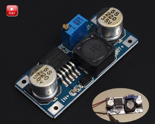 DC to DC LM2596S Adjustable Buck Converter Mini Step Down Converter Power Supply Module DC 3-40V to 1.25V-35V