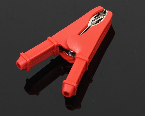 Red Test Clip Max 40A/1000V Pure Copper Alligator Clip with Sheath