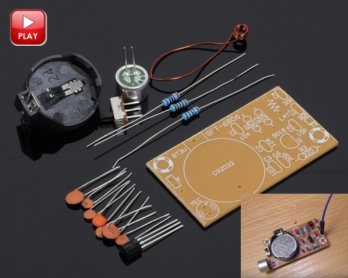 DIY FM Wireless Microphone Kits 88MHz-108MHz FM Transmitter Electronic DIY Soldering Kits