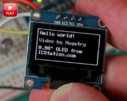 0.96" Inch I2C IIC Serial OLED Display Module 128X64 White Light SSD1306 12864 LCD Screen for Arduino