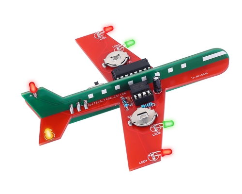 Airplane Flashing LED Light Kit, Soldering Project for STEM Teaching Students Learning, DIY Toy Game Craft Kits for Teens