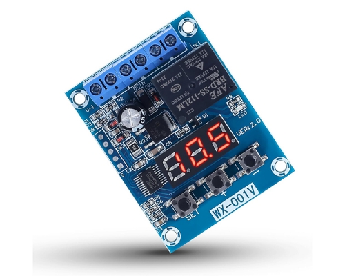 Battery Voltage Monitor, DC 12V Low Voltage Disconnect Switch Over Charge Discharge Controller Protection Board for DC 0-99.9V Lead Acid Lithium Battery