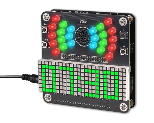 DIY Clock Soldering Project, ICSTATION 4-Digit 24-Hour Clock Soldering Kit with Temperature Date Display, Soldering Practice Kit for Education Learning