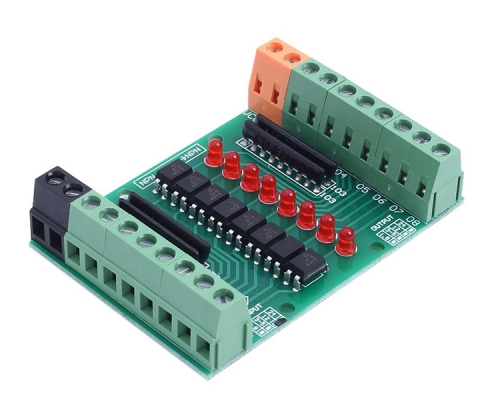 DC 12V-24V 8CH Optocoupler Isolation Module 8-Channel PNP NPN Low High Level Output Signal Converter