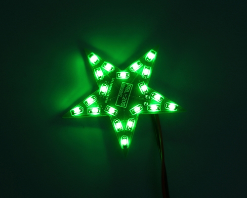 DIY Kit Five-Pointed Star Breathing Light Gradient Green LED Light SMD 0805 LED Soldering Practice