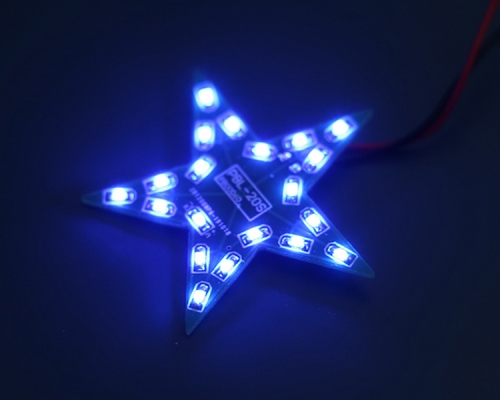 DIY Kit Five-Pointed Star Breathing Light Gradient Blue LED Light SMD 0805 LED Soldering Practice Kit