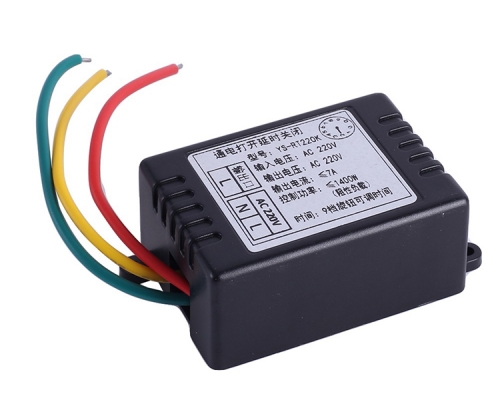 AC 110V 220V Power-ON Delay Relay Module AC 220V 7A Voltage Output 180min Adjustable Switch Timer Delay Controller