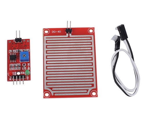 DC 3.3V 5V Raindrop Humidity Detection Sensor Module with 20cm 2P Dupont Line