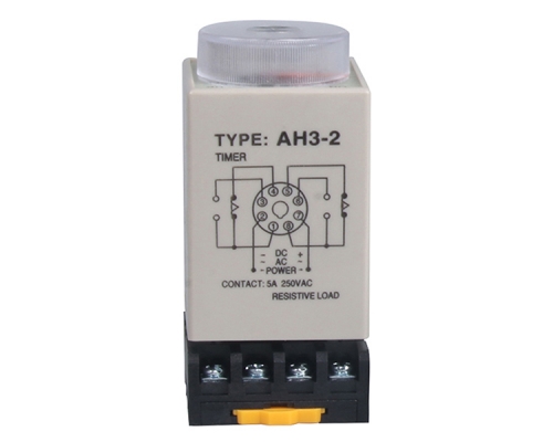 AH3-2 Time Relay DC 12V Adjustable Delay Control Timer 8Pin 1s-30s