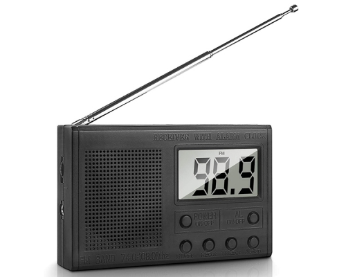 DIY Kit FM Radio Module, DC 3V Adjustable Frequency FM Digital Radio, LCD Display Wireless Receiver with 0.5W 8ohm Speaker