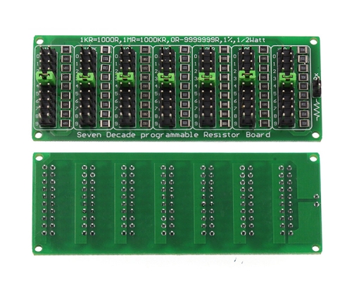 1R-999999R Programmable Resistance Board Seven Section 1R Precision Green Board