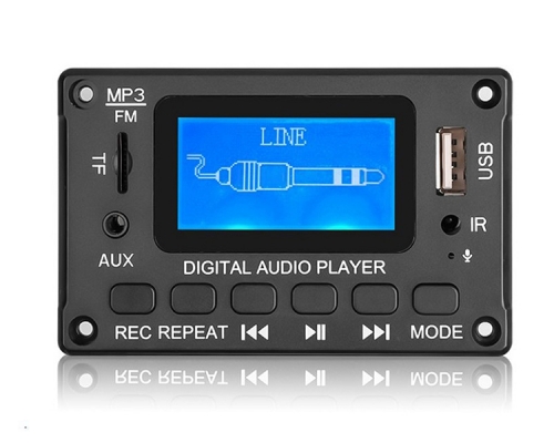 LCD Lyrics Display Bluetooth-compatible Module Amplifier USB Player MP3 Decoder Board with Remote Control