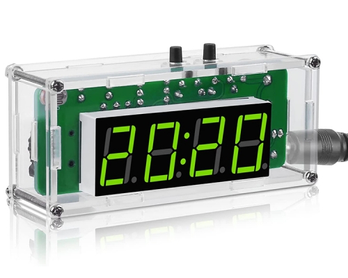 DC 5V 4Bit Digital Electronic Clock DIY Kit Tempreature Date Time Display Module Alarm Clock Soldering Kits