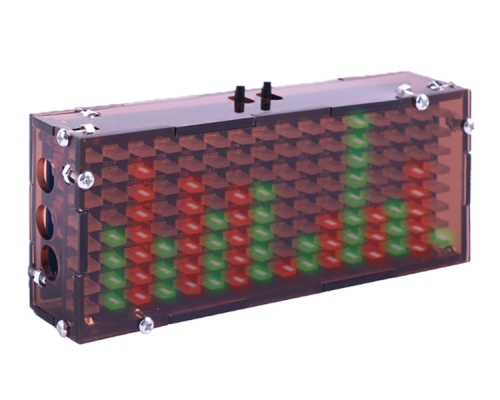 Red Green LED Music Sound Spectrum Display DIY Kit 51 Single Chip Microcomputer Practical Teaching Electronic Soldering Kits