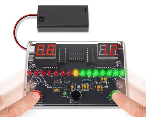 3-in-1 Game Console DIY Soldering Practice Kit with LED Sound Effect, Fun STEM Electronics Project for Students Hobbiest Learning