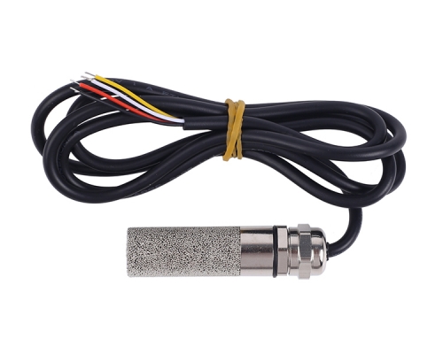 RS485 Temperature Humidity Sensor Transmitter, SHT40 Metal Waterproof Probe, -40C to 120C 0-100%RH Modbus-RTU Real-Time Monitor