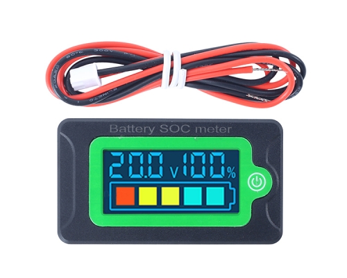 DC 8V-100V Battery Capacity Monitor, Digital Battery Status Tester Meter, Battery Percentage Level Indicator Voltage Power Display