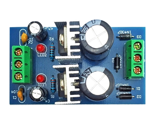 Positive And Negative DC Regulated Power Supply DIY Electronic Kit, 3 Terminal Regulated 9V Dual Power Module Assembly Kits