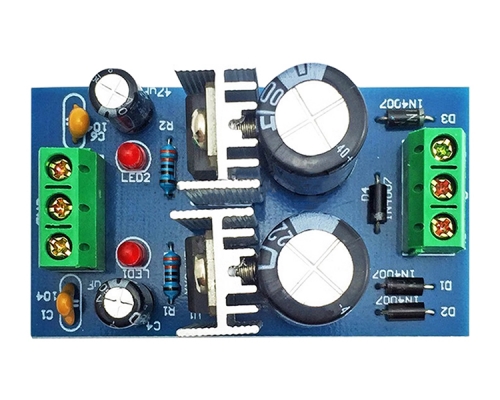 Module d'Alimentation linéaire régulé AC-DC LM317 / LM337 24V 1A -  Audiophonics