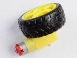 Smart Car Robot Plastic Tire Wheel + DC Gear Motor 3v 5v 6v