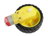 Smart Car Robot Plastic Tire Wheel + DC Gear Motor 3v 5v 6v