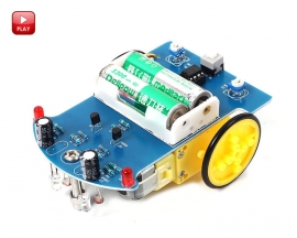 DIY D2-1 Intelligent Tracking Smart Car Kits TT Motor Electronic Soldering Project Kits Toy Gifts